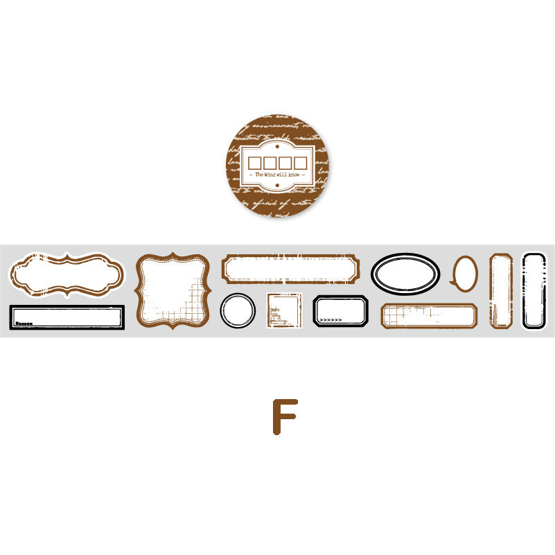 Minimalist labels Tape