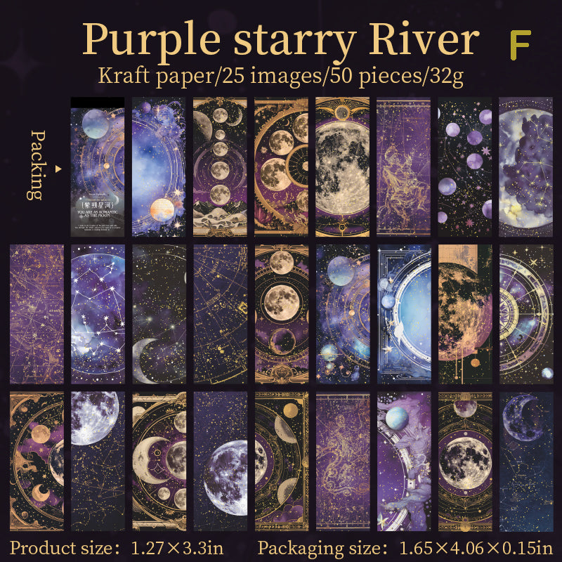 Moon Shadow Gilded Paper 50pcs