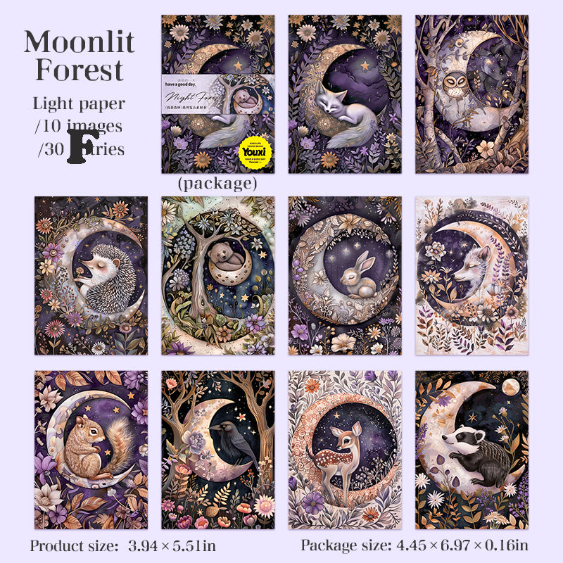 Night Forest Paper 30pcs