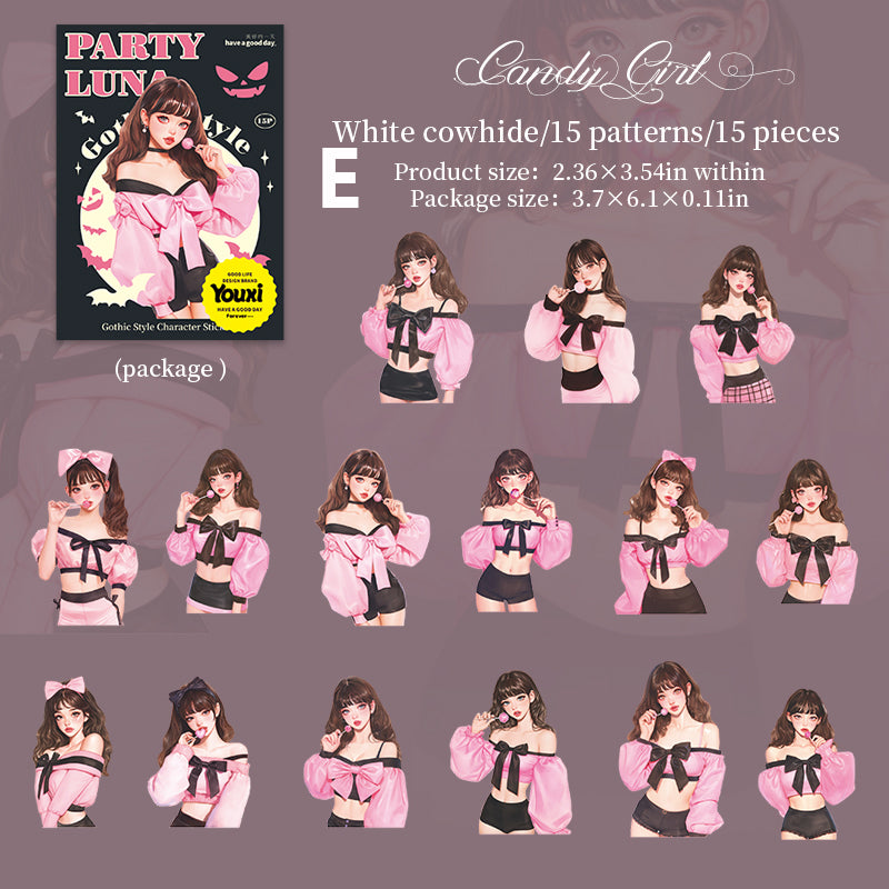 Party Luna Sticker 15pcs