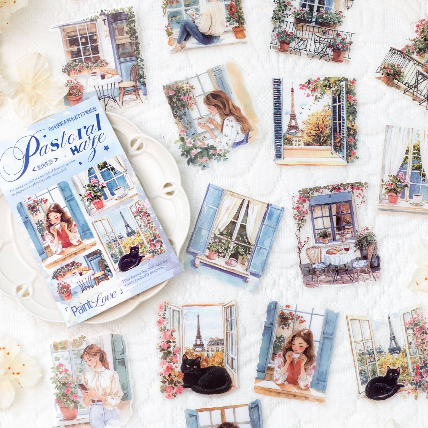 Pastoral Mist Stickers 30pcs