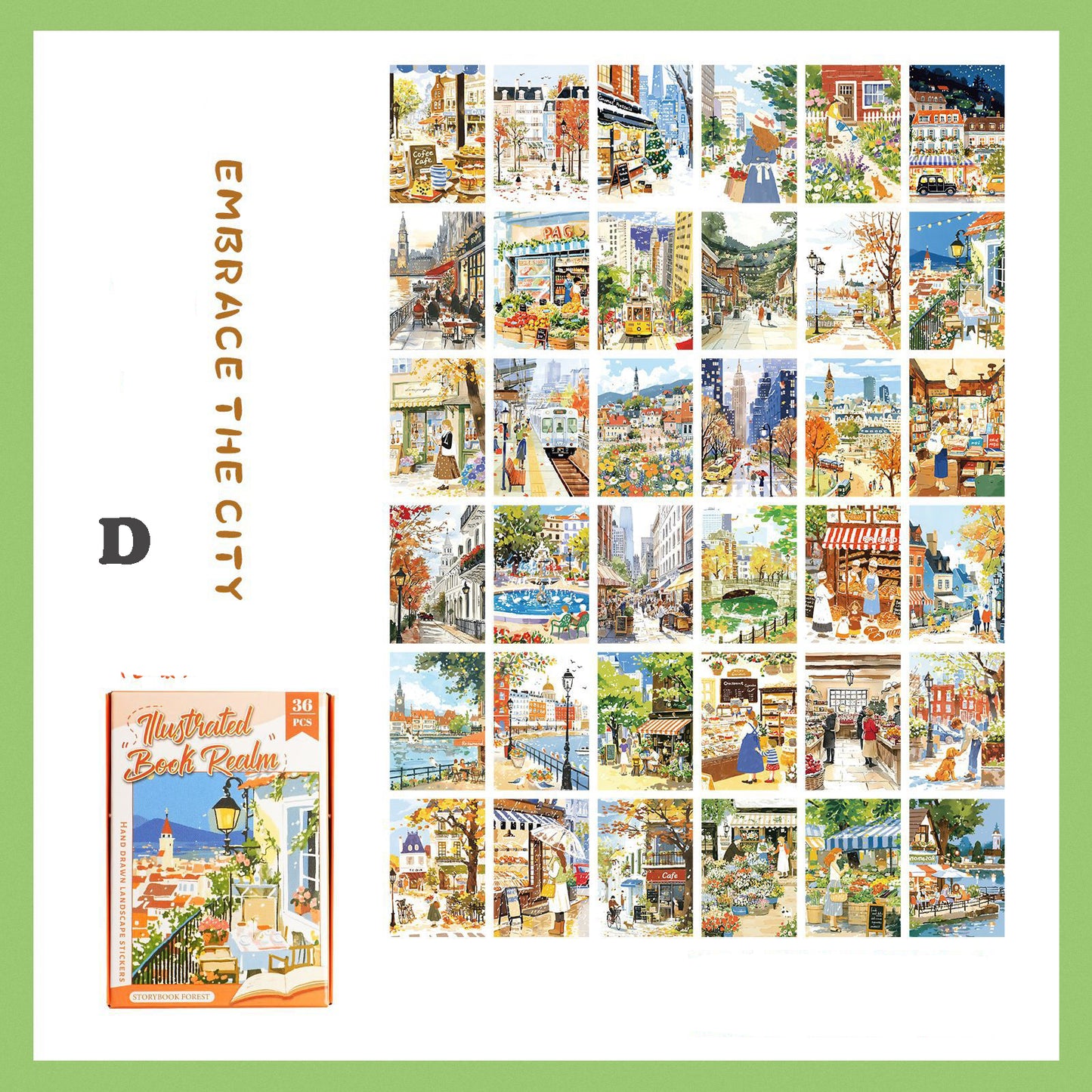 Picture Book World Sticker 36pcs