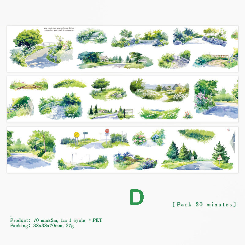 Pre-cut A Season of Greenery Tape