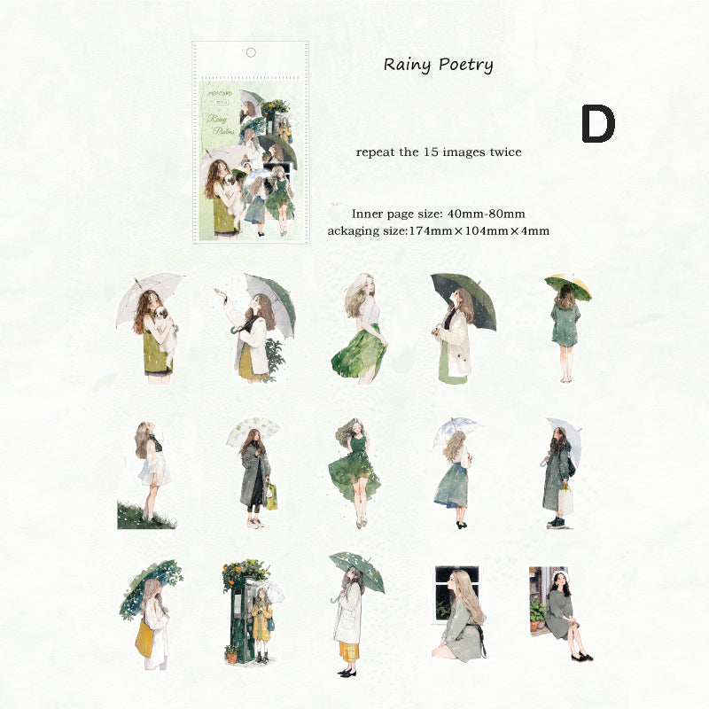 Rain Overture Sticker 30pcs