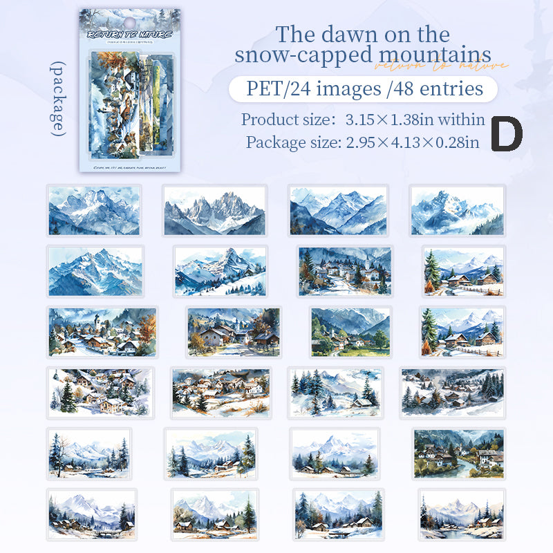 Return to Nature Sticker 48pcs