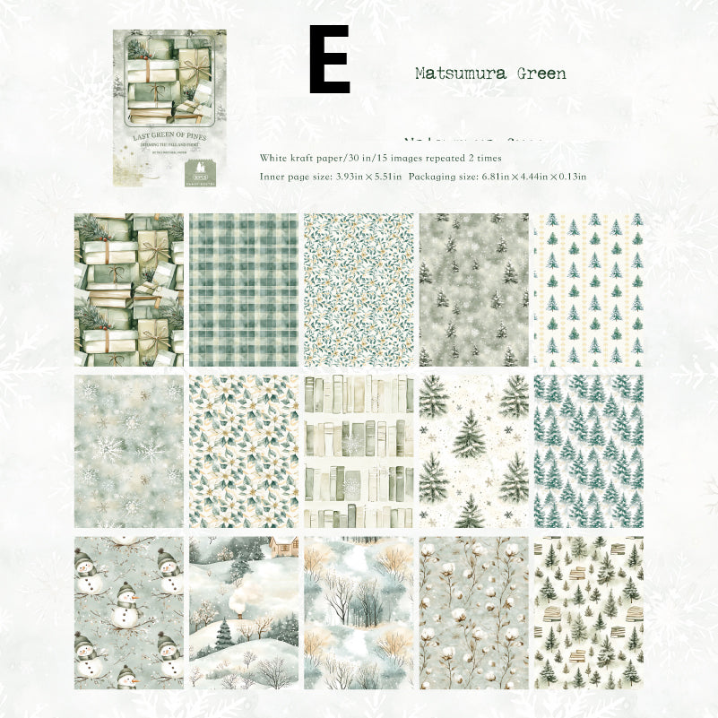 Roaming Autumn Winter Paper 30pcs