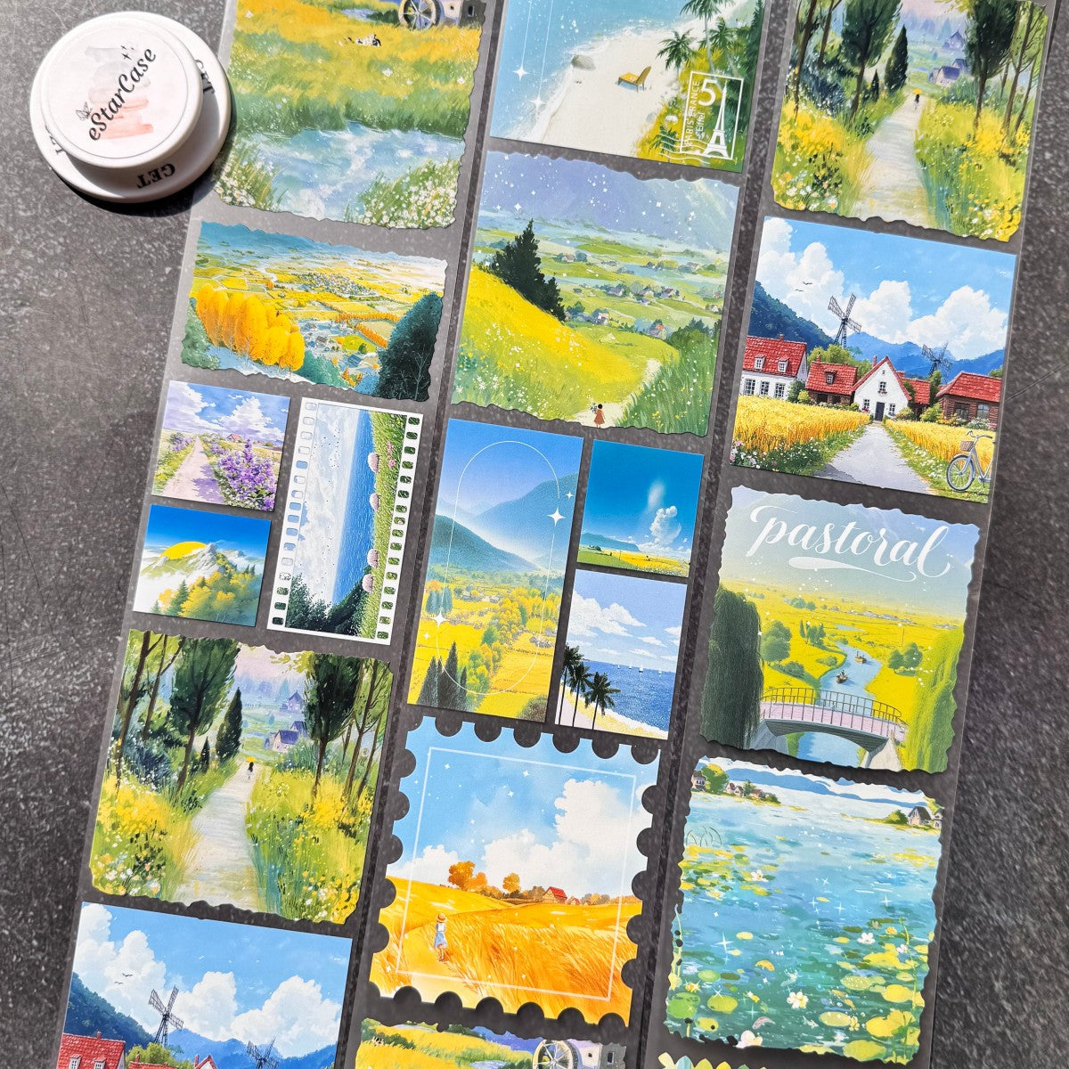 8cm*2m Rural landscapes Tape