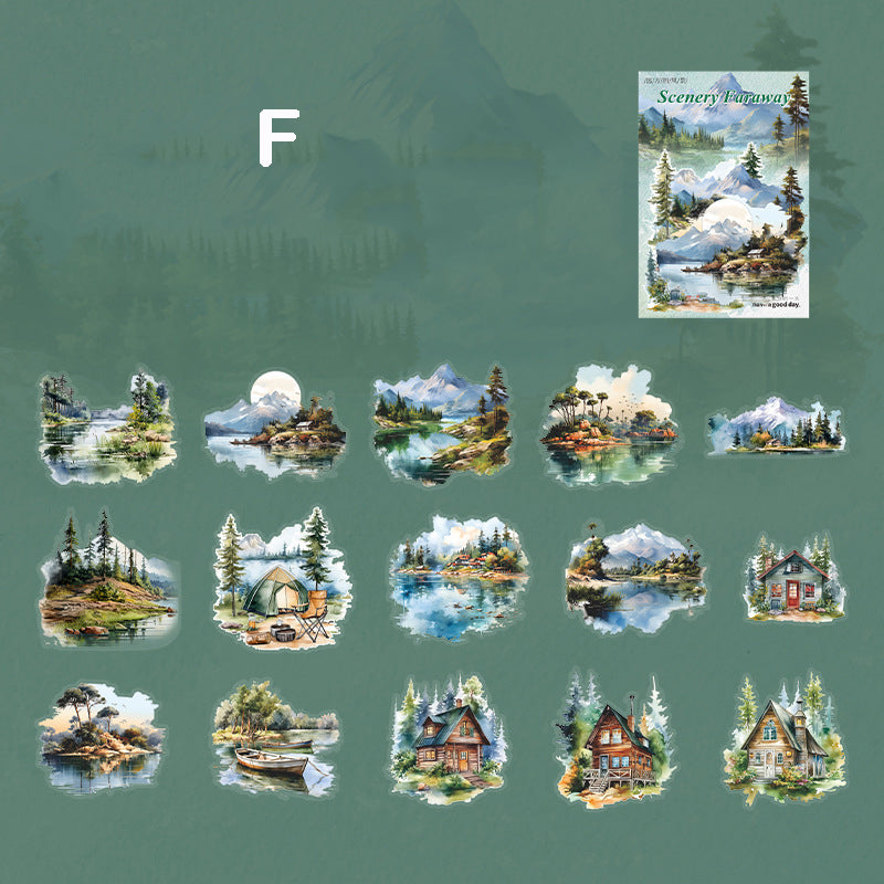 Scenery Faraway Stickers 30pcs