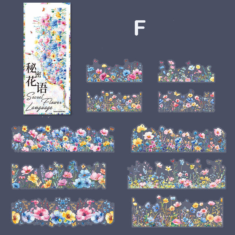 Secret Flower Language Stickers 20pcs