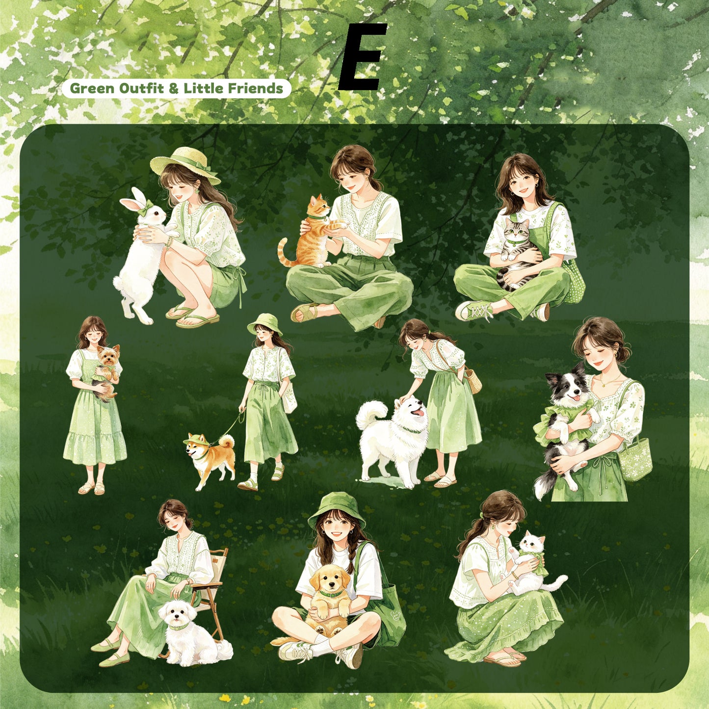 Shi Meng Series Sticker 10pcs