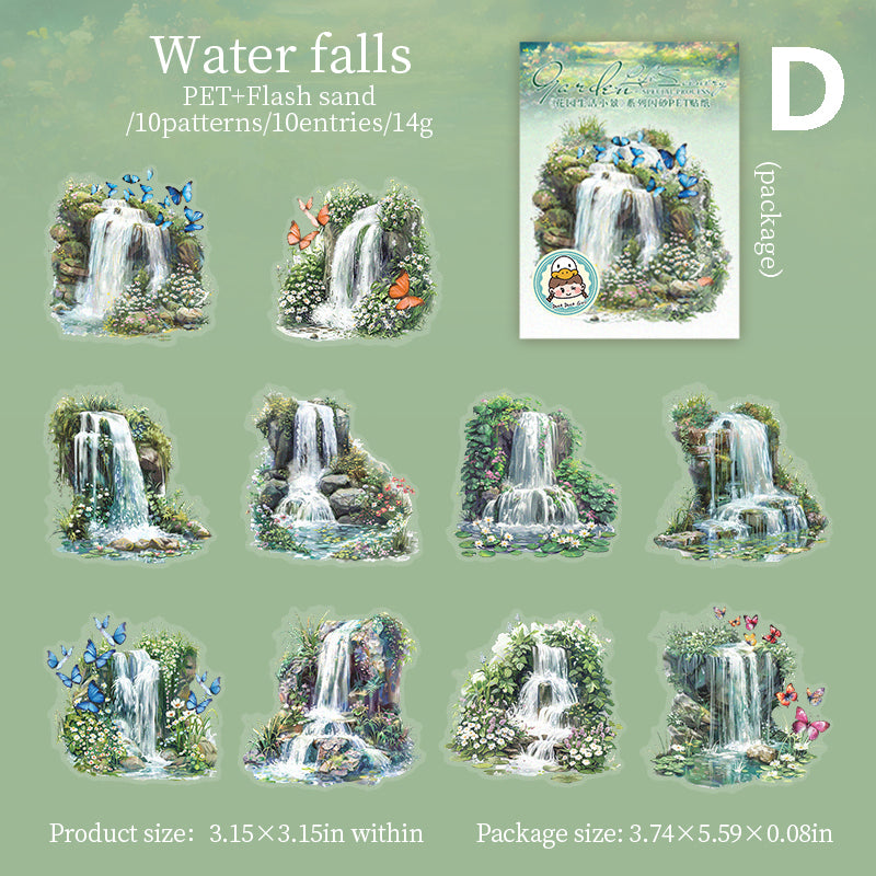 Small View of Garden Life Sticker 10pcs