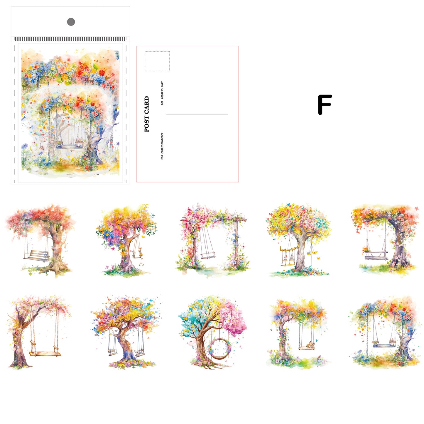 Spring Flower Stickers 20pcs