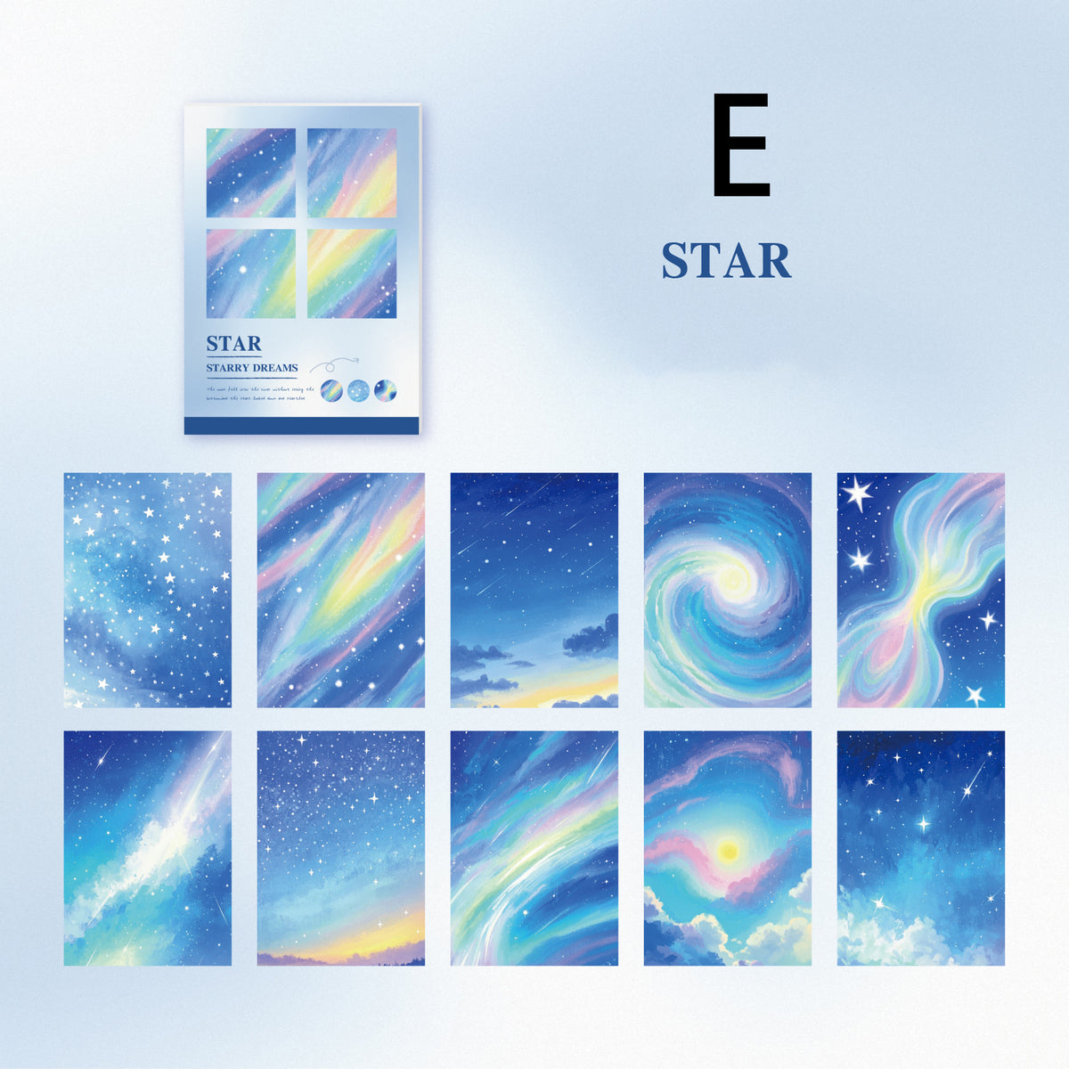 Star Deram Floating Light Sticker 20pcs