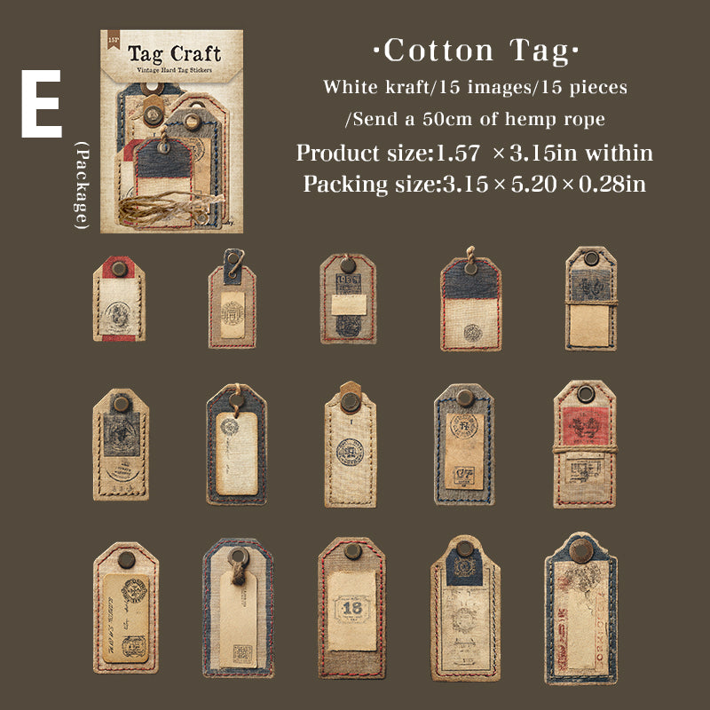 Tag Craft Sticker 15pcs