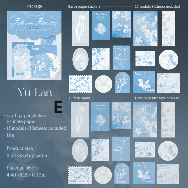 Talk to The Flowers Pack 30pcs