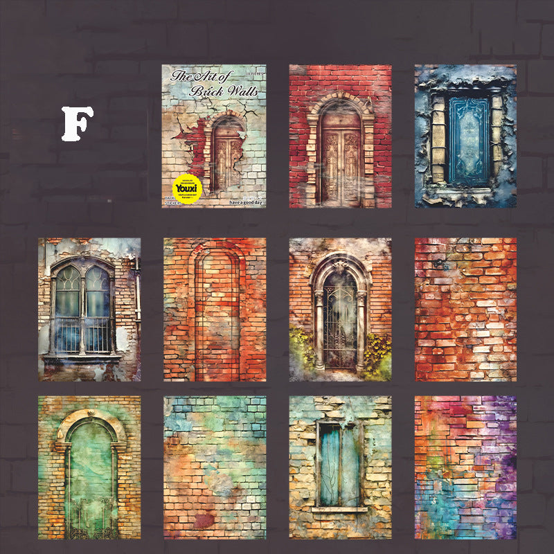 The Art of Brick Walls Sticker 10pcs