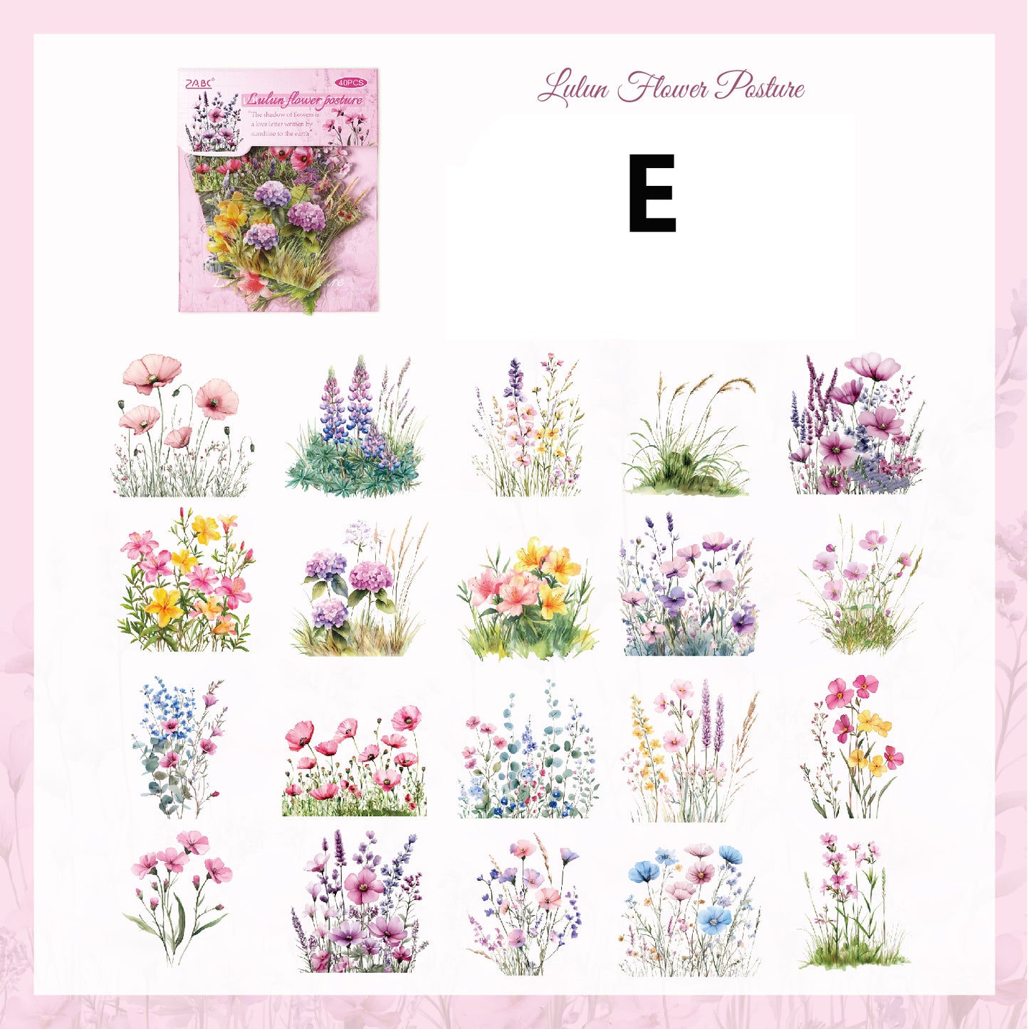 The Charm of The Years Sticker 40pcs