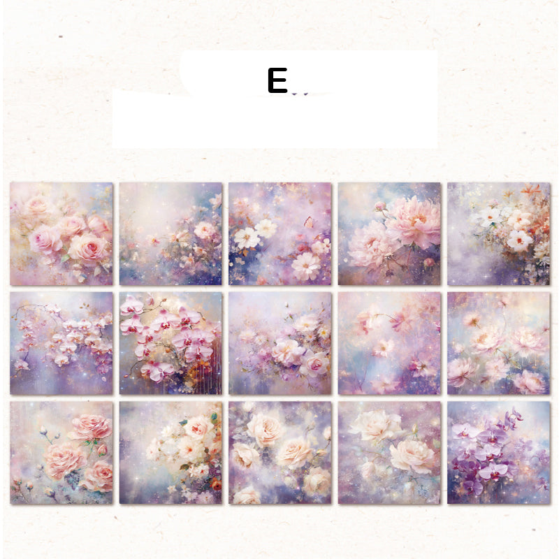 The Colorful Flower Paper 30pcs