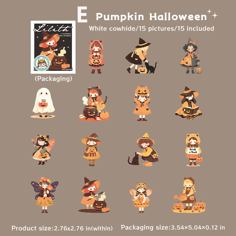 The Little Witch Lilith Sticker 15pcs