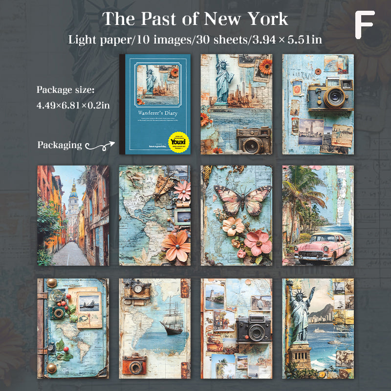 Wanderer's Diary Paper 30pcs