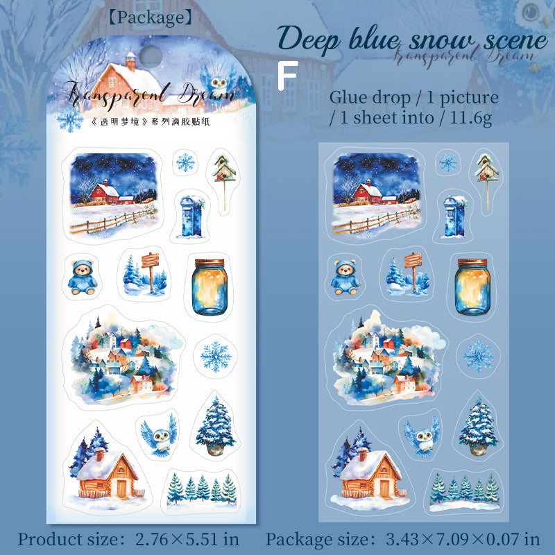 Transparent Dream Sticker 1pcs