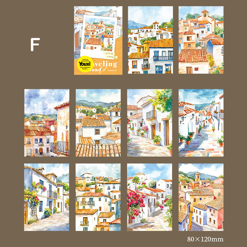 Travel Around the World Paper 10pcs