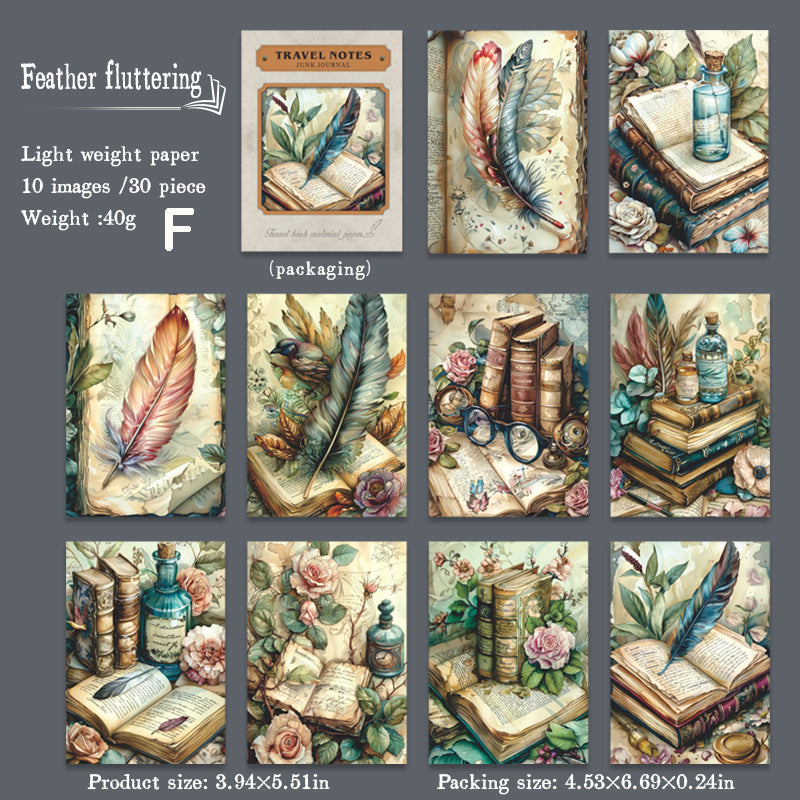 Travel Notes Paper 30pcs