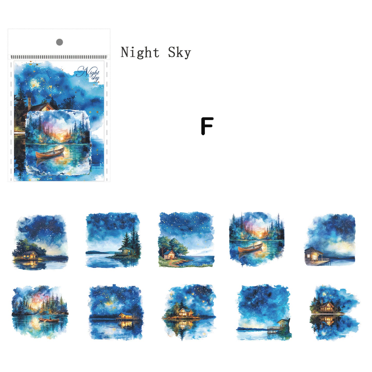 Travel Scenery Sticker 20pcs