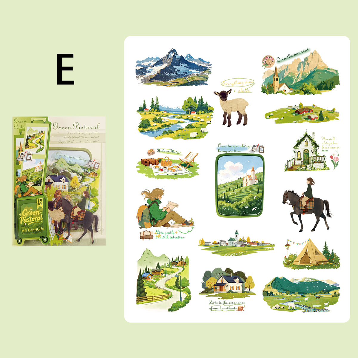 Traveling Thruough Time Sticker 15pcs