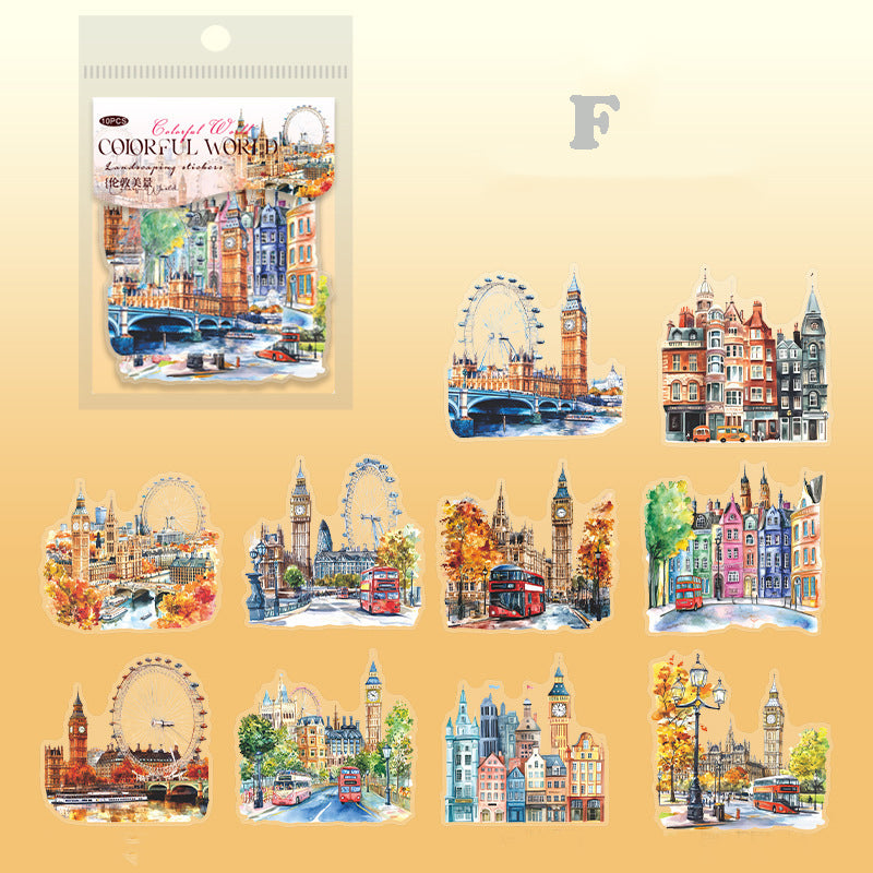 Urban Landscaping Sticker 10pcs