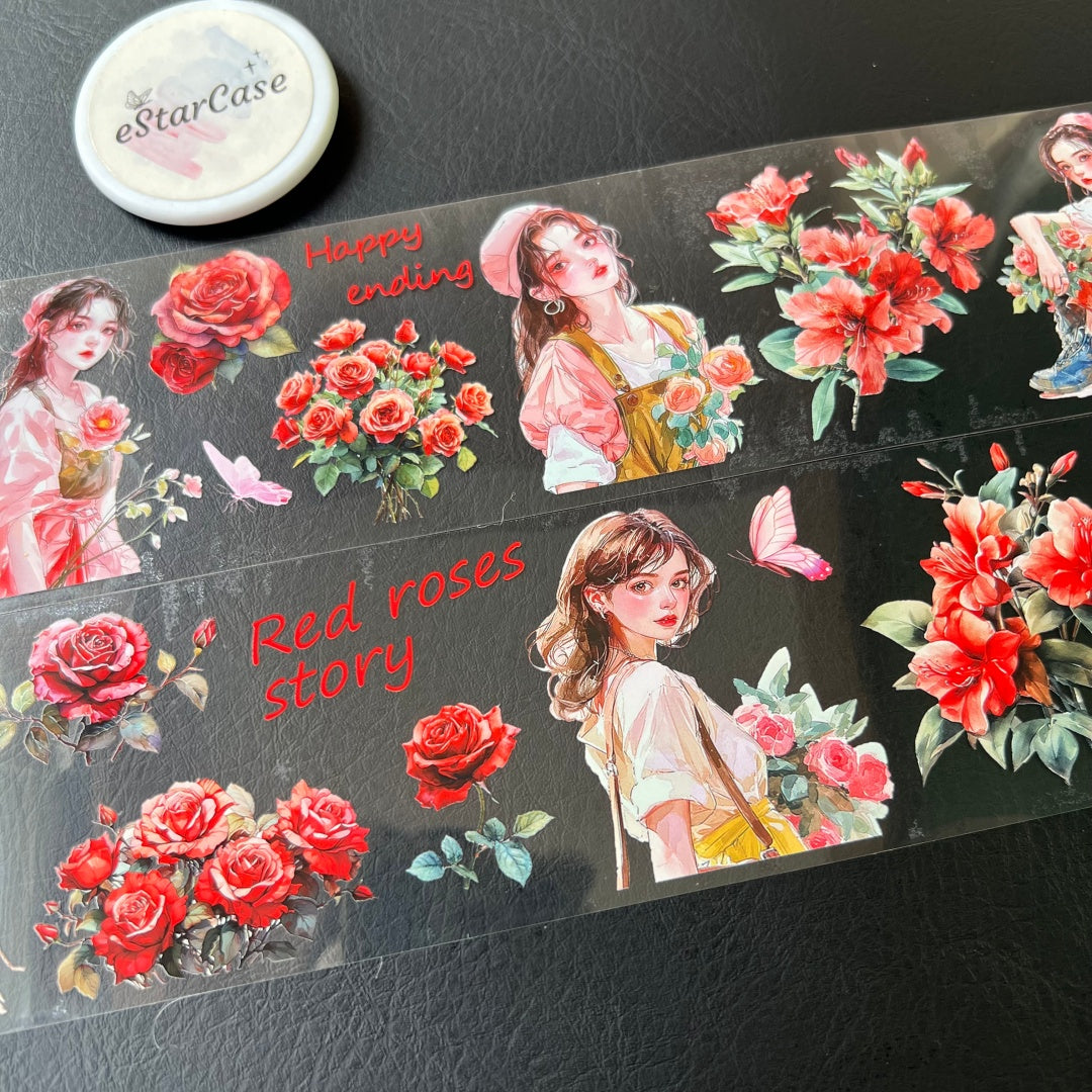 6cm*2m Vermilion Bloom Glow Tape