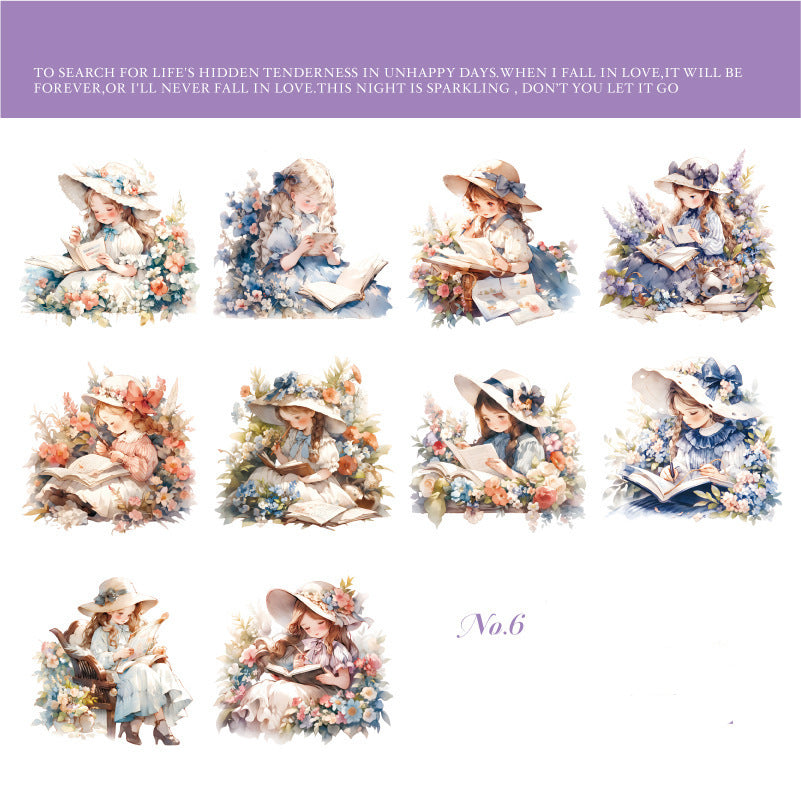 Vigorous Girl Stickers 10pcs