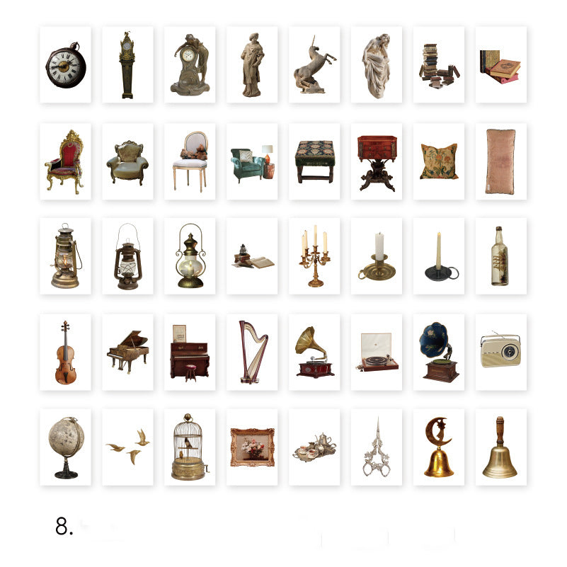 Vintage Mini book Paper 80pcs