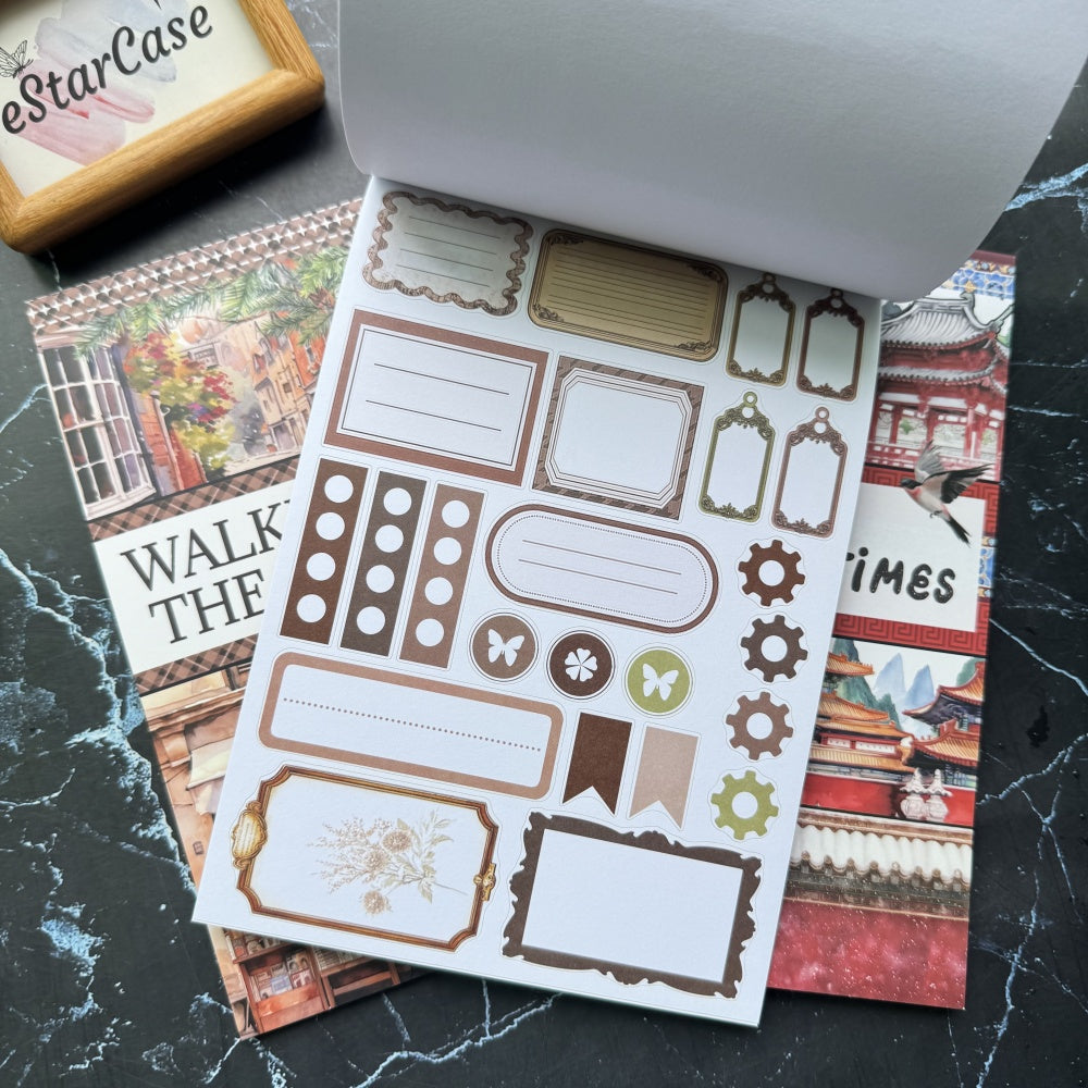 Vintage Rust Sticker Book