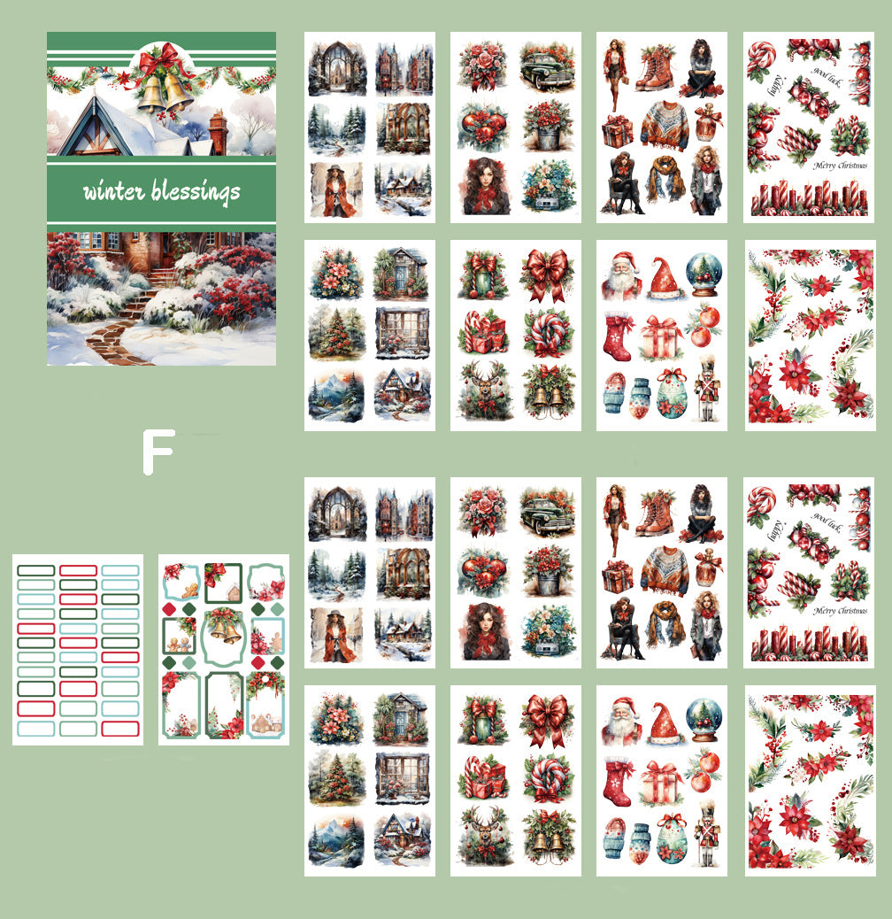 Vintage Sticker Book 6 Theme