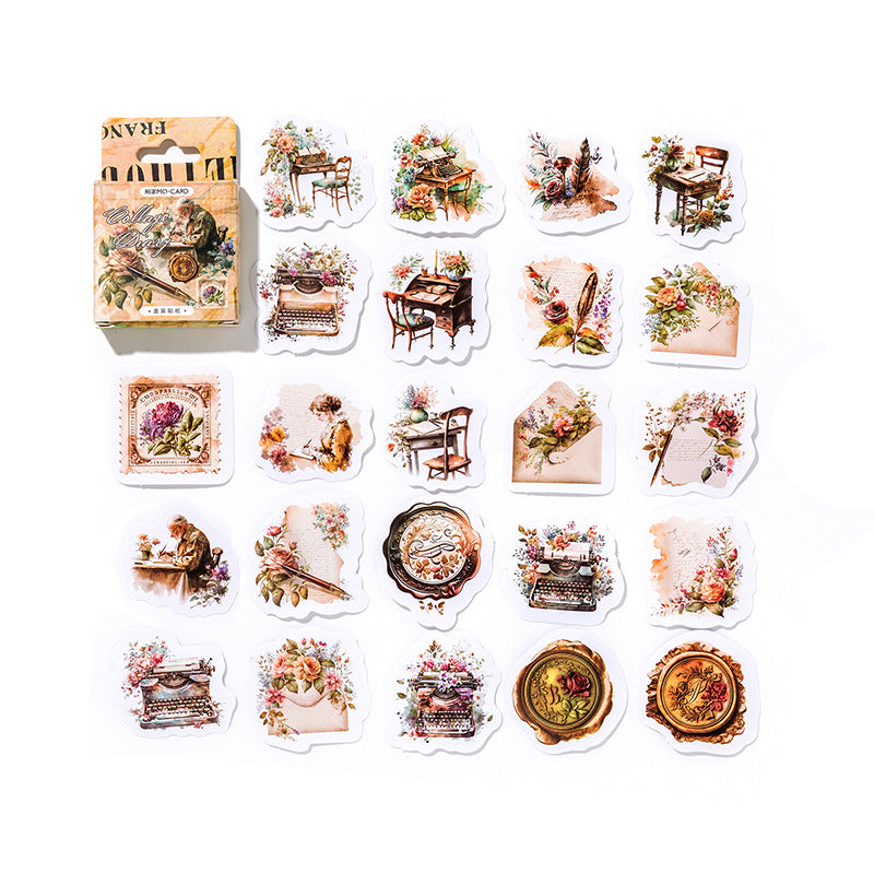 Vintage Stickers 46pcs