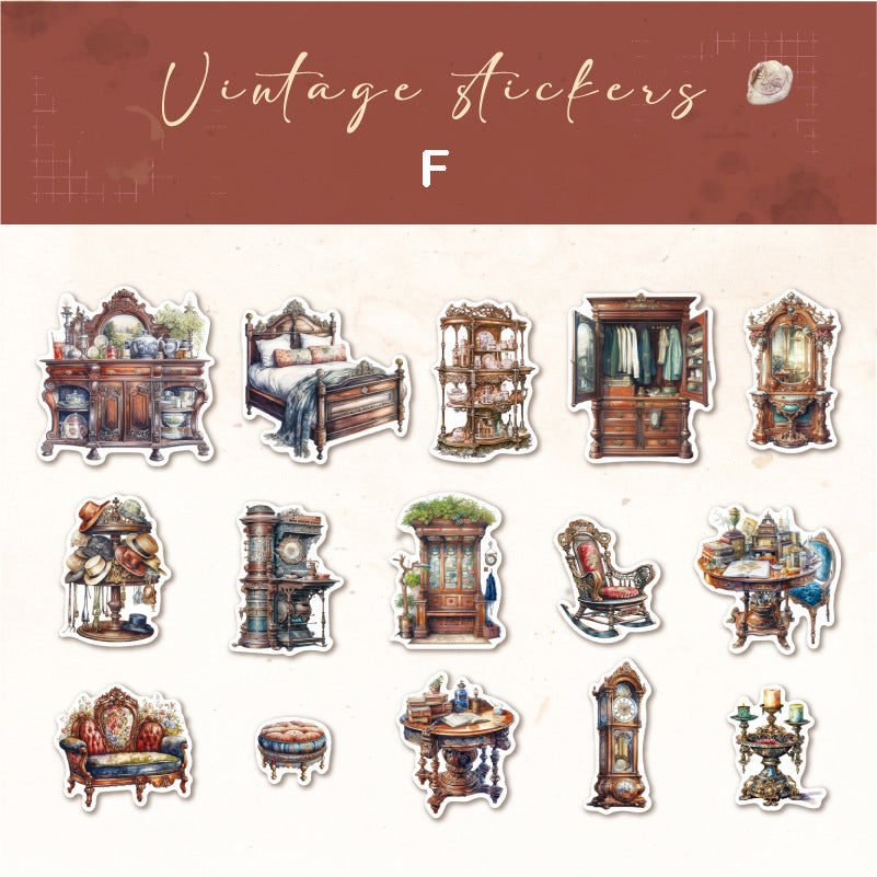 Vintage Stickers 30pcs