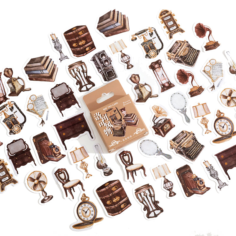 Vintage Small Item Stickers 46pcs
