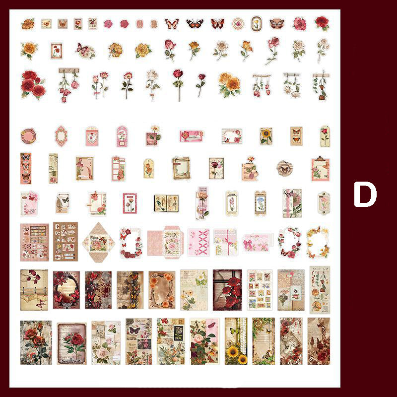 Vintage Stickers Pack 200pcs