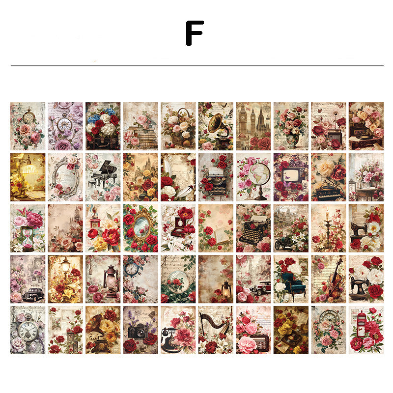 Vintage Theme Paper 50pcs