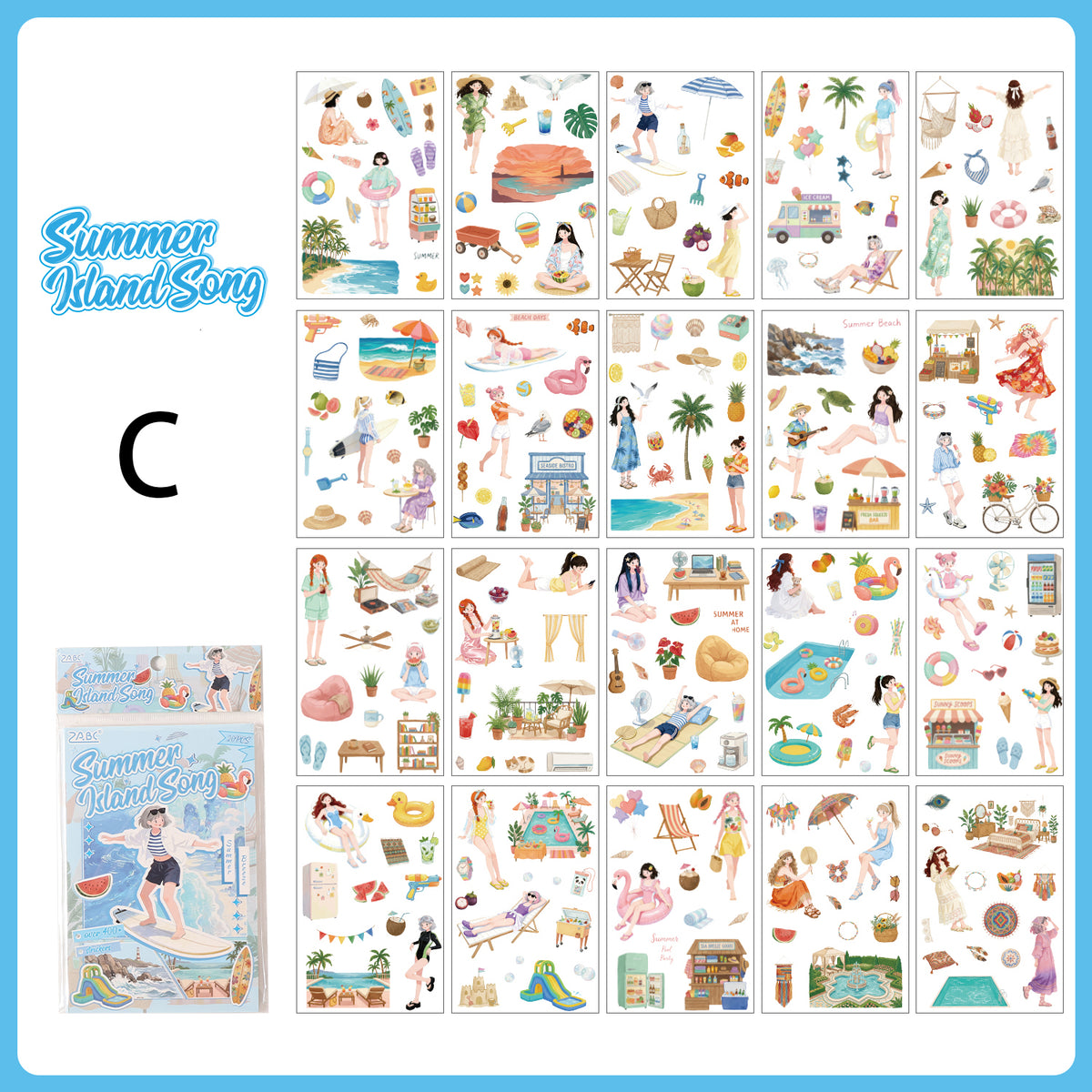 Wander With Seasons Stickers 20pcs