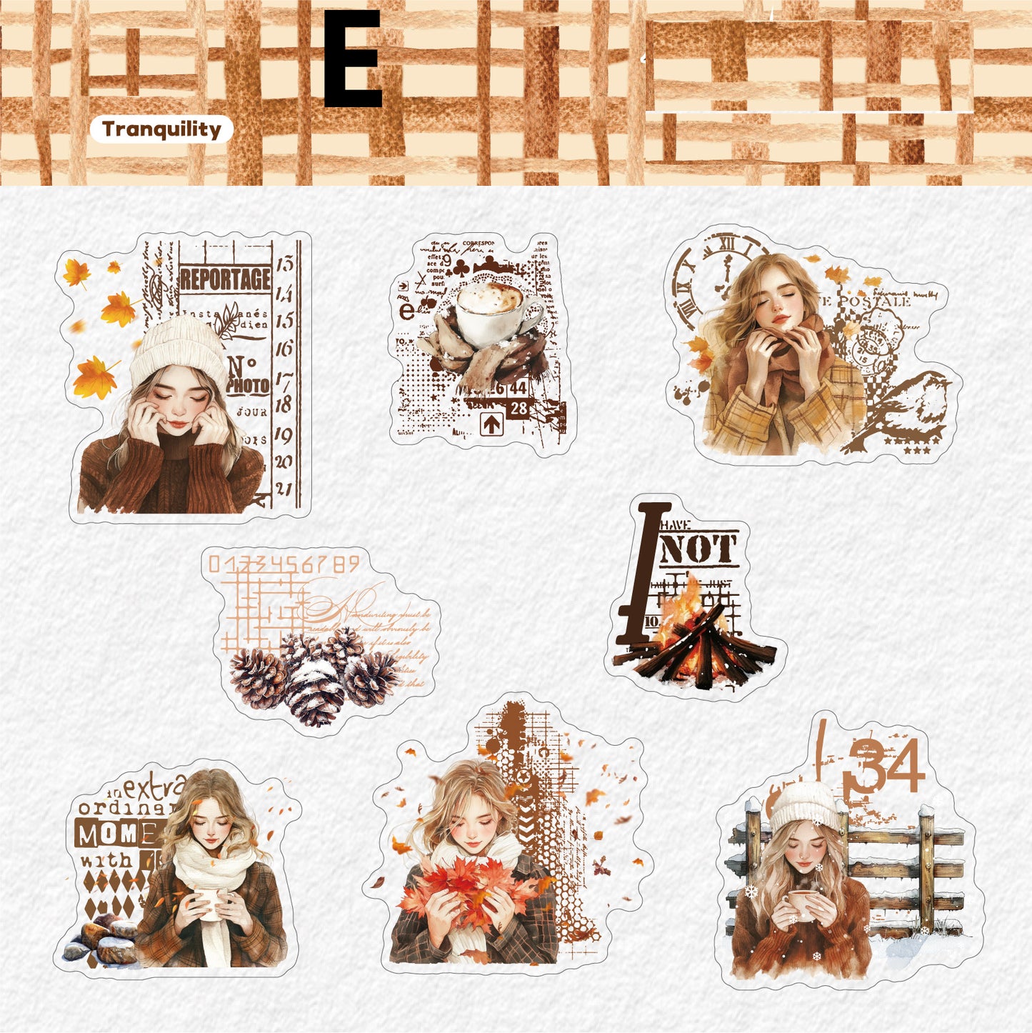 Warm in Winter Sticker 16pcs