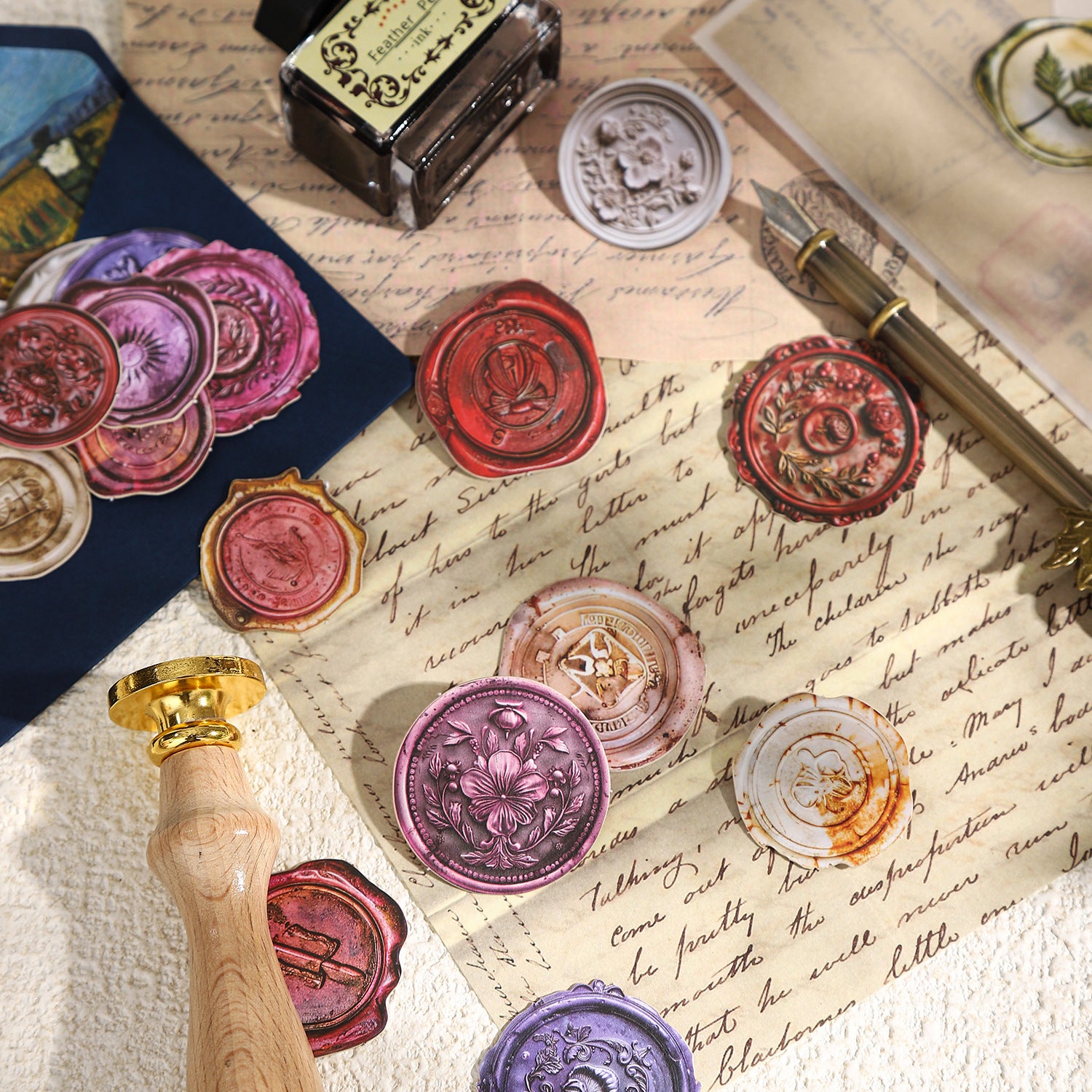 Wax Seal Cardboard Sticker 30pcs Estarcase