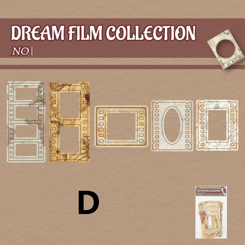 Windor Memories Vintage Flip Cards Sticker 10pcs