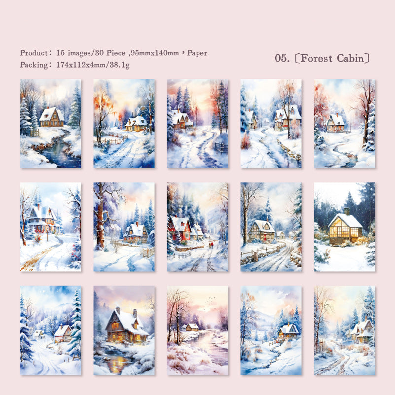 Winter Thoughts Paper 30pcs