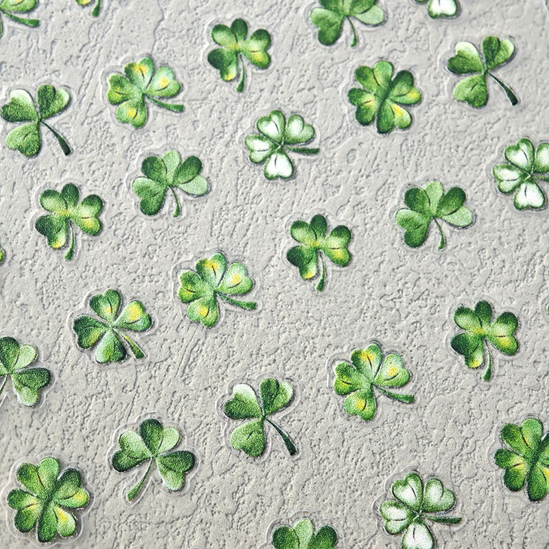 Four-leaf Clover Embossed Mini Stickers