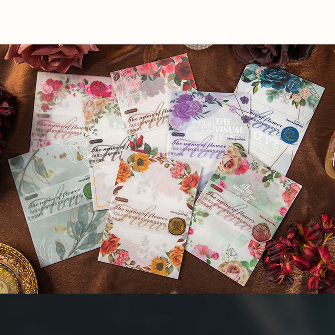 In the Name of Flowers Sulfuric Acid Paper 15pcs