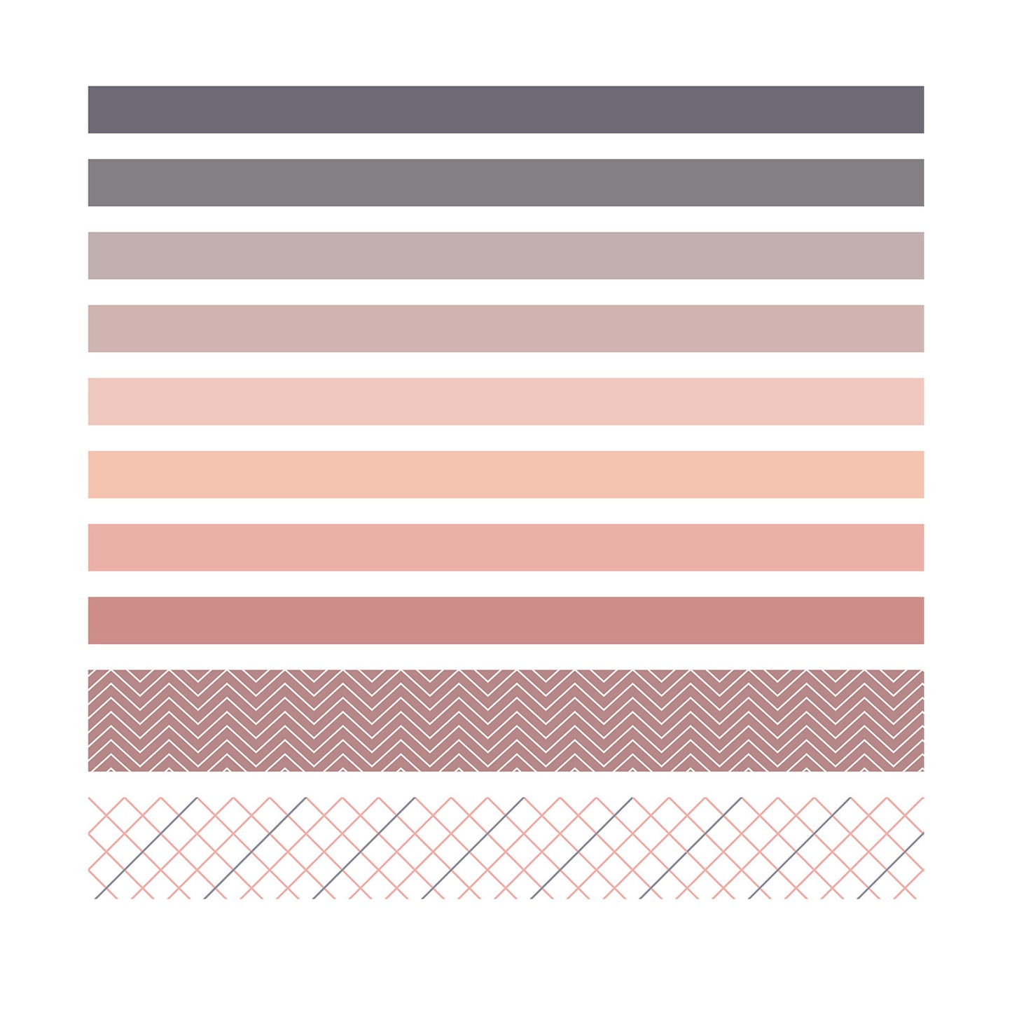 10 Rolls Washi Tape Set