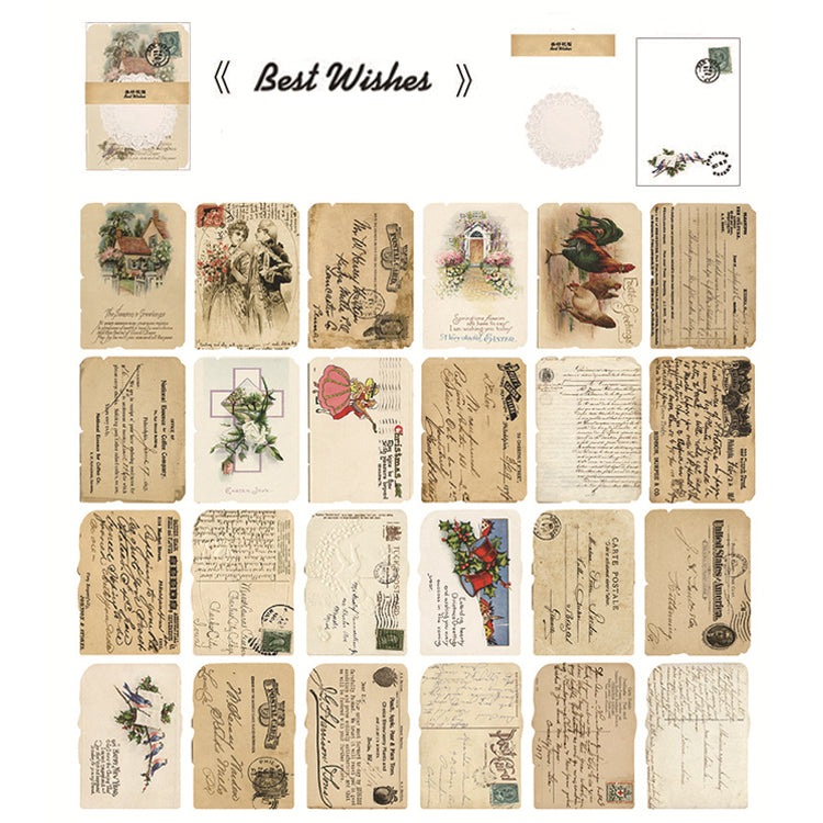 Lace Creations Vintage Scrapbooking Paper 26pcs