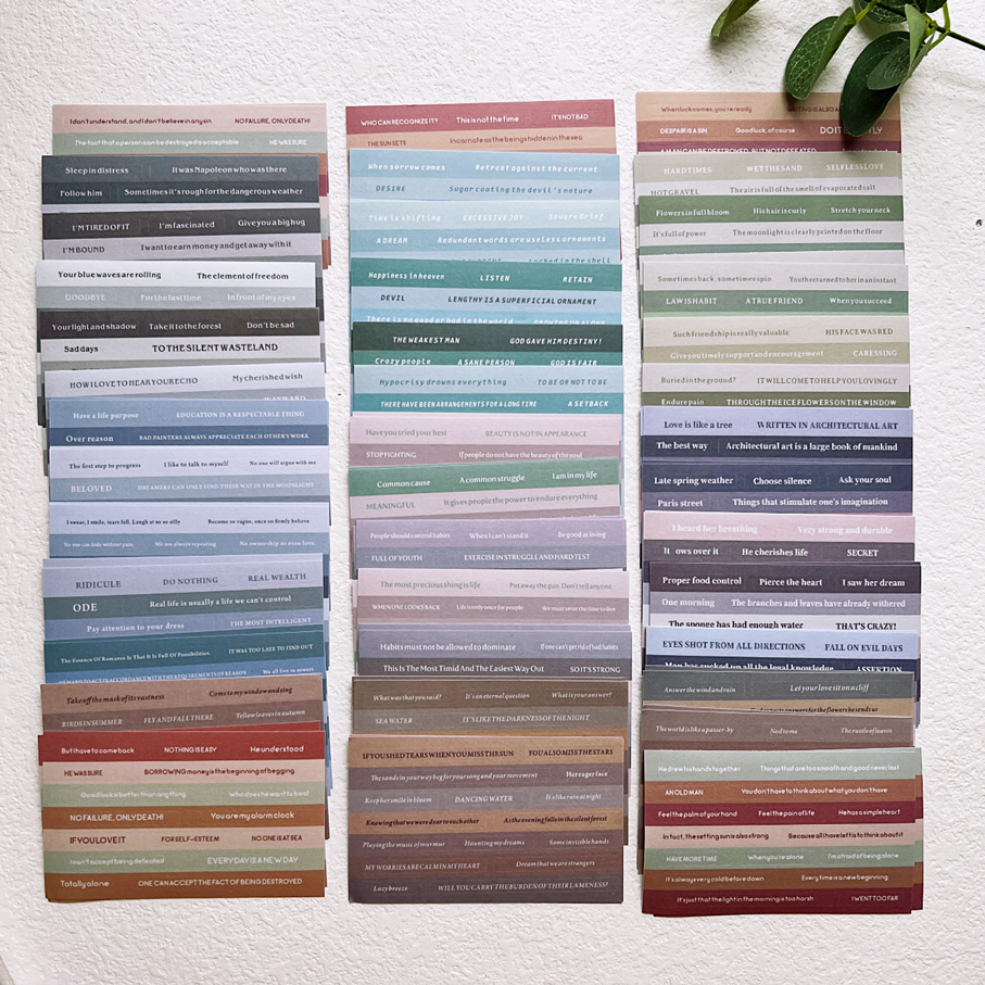 Nota rasgable de Washi Pegatina